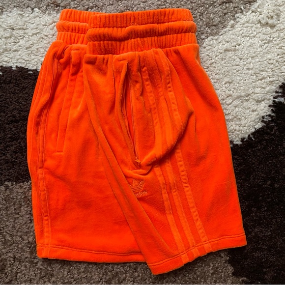 ADIDAS X JEREMY SCOTT Velour Signal Orange Skirt Sz XS - Picture 6 of 10